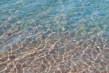 Water on the beach