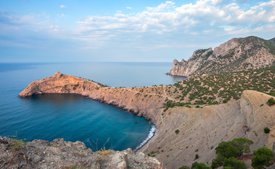 Fototapeta premium Mountain sea landscape.