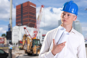 Working on the building site