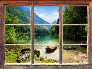 Fototapety  Widok z okna Bluntautal