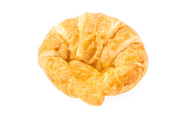 Croissant isolated on white