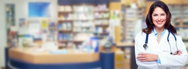 Beautiful doctor woman