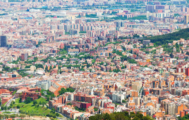 residential districts of Barcelona city