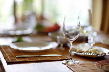 Table set for an event