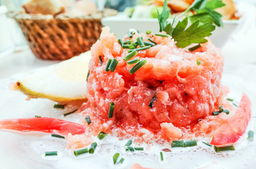 Fresh Salmon with lemon