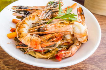 plate of asian cuisine