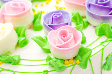 Obraz na płótnie Canvas Flower cakes