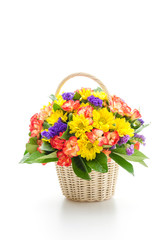 bouquet flower isolated on white