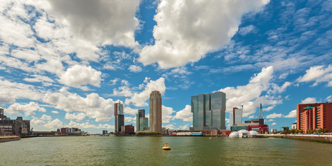 Panoramic view of Rotterdam, The Netherlands