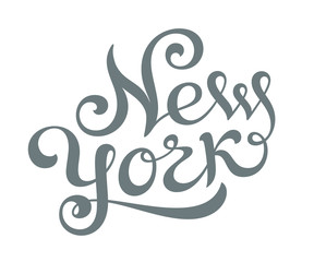 Obraz premium New York hand lettering