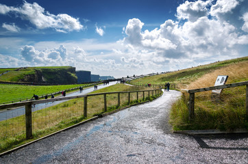 Fototapeta na wymiar Cliffs of Moher, View from Visitors Centre, Irland