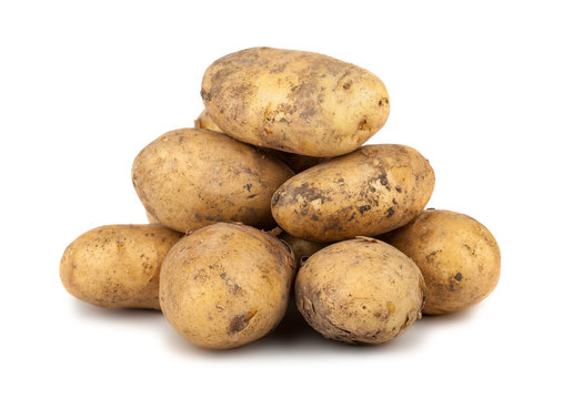Heap of ripe potato