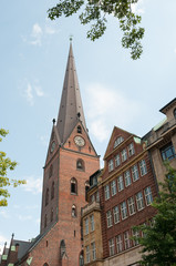 Fototapeta na wymiar Hauptkirche Sankt Petri