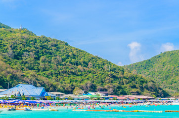 koh larn island tropical beach in pattaya city Thailand
