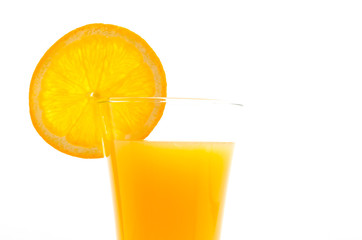 Orange juice glass