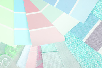 pastel color design selection for interior