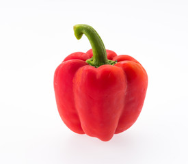 Red peppers isolated on white background