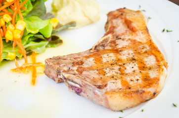 Pork chops steak
