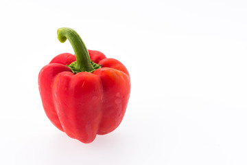 Red peppers isolated on white background