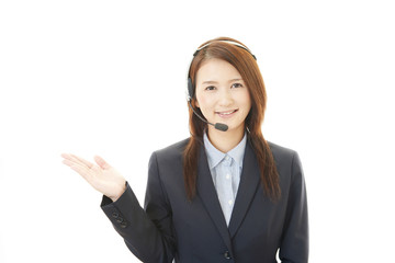 笑顔のオペレーター