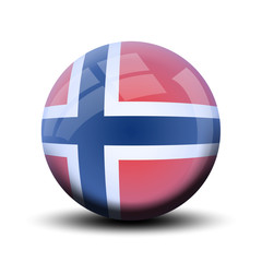 Drapeau en bulle : Norvège