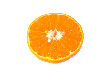 Fototapeta na wymiar half Orange fruit