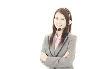 笑顔のオペレーター