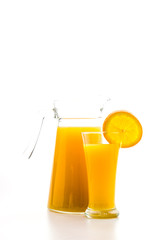Orange juice glass