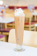 Iced mocha coffee
