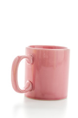 Color mug isolated on white