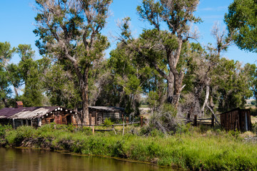 Log Cabin on a Scenic Wyoming Byway