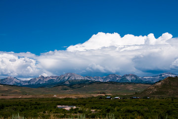 Grand Teton Mountains from a Long Ways Off