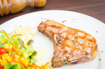 Pork chops steak