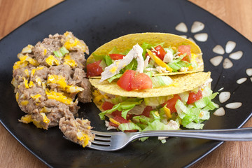 Tacos and Refried Beans
