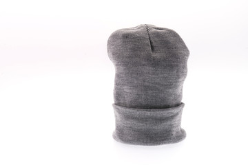 Knitted hat isolated on white