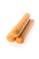 Sausage isolated on white