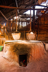 Traditional Salt making in Nan Province Thailand
