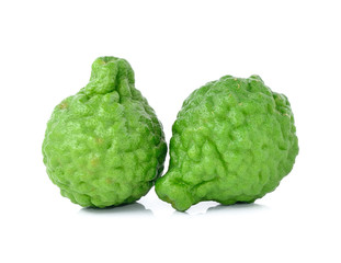 Bergamot isolated white background.
