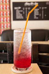 A glass of Italian soda