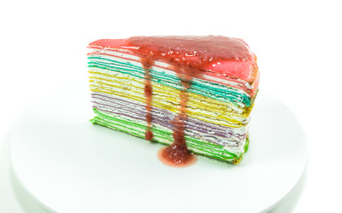 colorful  cake on white background
