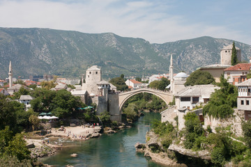 Fototapeta na wymiar Alte Brücke in Mostar