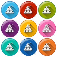 Billiard icons