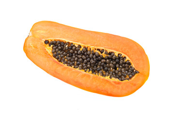 Papaya isolated on white
