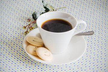 Coffee in vintage bckground