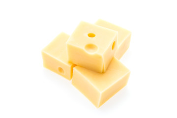 Cheese isolated on white