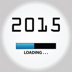 New year 2015 loading background,happy new year