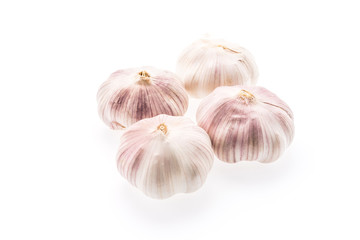 Garlic isolated on white