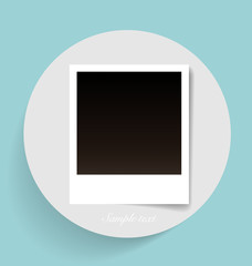 Photo frame, vector illustration.