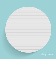 Note papers, ready for your message. Vector illustration.