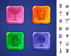 Drinks and beverages icons